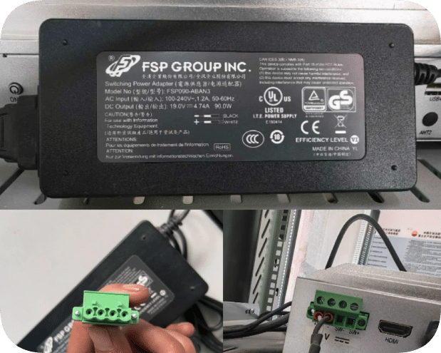 *Brand NEW*FSP FSP090-ABAN3 90W Industrial Power Adapter, 19V 4.74A Low-Ripple 4-Pin Green Lockable Terminal C
